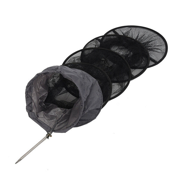 1.5M Fish Net Cage Fishing Tackle Care Creel 5 Layers Collapsible Black D6D6