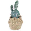 Storage Basket Rattan Straw Basket Wicker Folding Flower  Pot Flower Basket