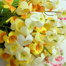 Bouquet Artificial Campanula Silk Flowers Wedding Party Home Decoration yel