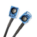 Fakra C Male Blue to 2x SMB Female RA Y Type Pigtail Combined Cable RG174 20"