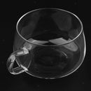 Round Double Wall Borosilicate Glass Cup Coffee Mug Cup Clear  Heat-resistant