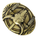 Retro Rodeo Western Cowboy Belt Buckle Engraved Bull Head Jeans Belt Decor