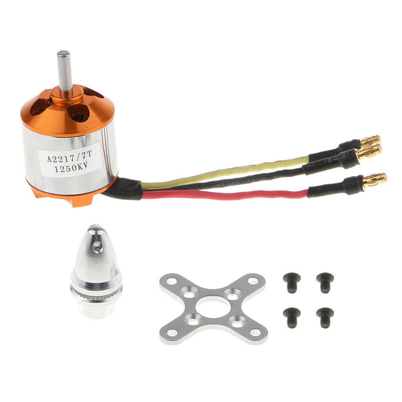 Brushless Motor A2217 1250KV for Fixed Wing Motor Accessory 9'' Propeller