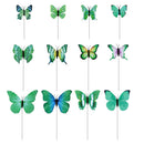 48 Pieces Butterfly Garden Stake Ornaments Patio Decor Butterfly Party Supplies