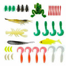 77Pcs Fishing Lures Kit Set For Bass,Trout,Salmon,Including Spoon Lures,Sof