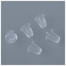 144PCS Clear Rubber Bullet Clutch Earring Safety Backs A2Z8