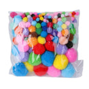 New 200Pcs Assorted Colors Craft Pom Poms Creative Making Hobby Supply DIY Tools