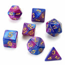 28pcs Shiny Acrylic Polyhedral Dice DND RPG MTG Role Playing Game + Bag 4  MLL