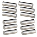 12 Pieces Alnico 5 Humbucker Pickup Polepiece Magnet Slug Rods 15mm for Electric