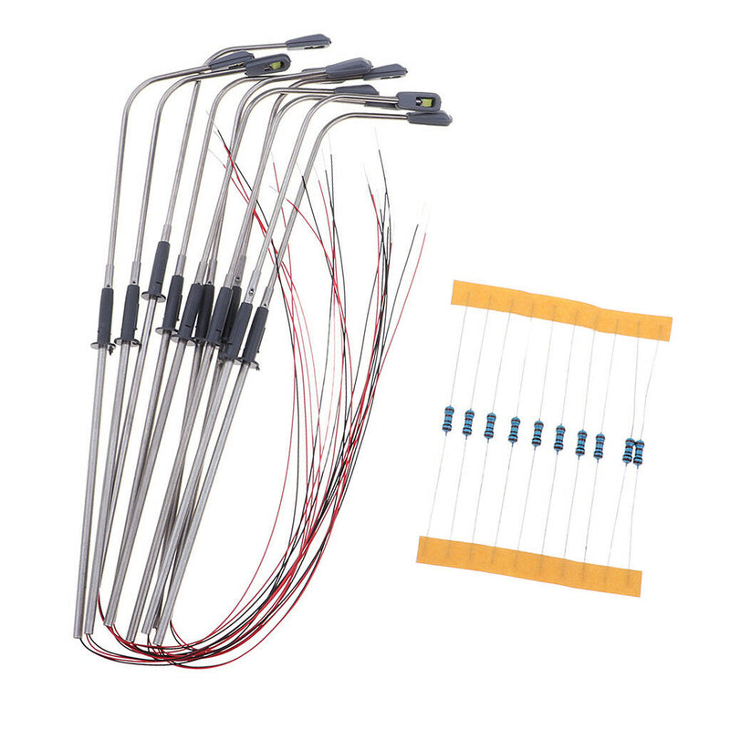 Mini Street LED Light 1/75 Landscape Lamp Post for Railway Yard Decorations