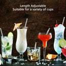 Telescopic Reusable Portable Straws -Collapsible Stainless Straws with Alum