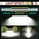 Ultra-thin 520W 10inch Led Light Bar Flood Spot Combo Offroad SUV 10"B Ew