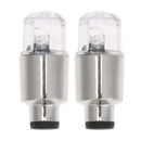 2pcs Car Truck Bike Supplies Neon Blue Strobe LED Tire Valve Cap Lights