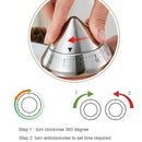 Stainless Steel Ufo Mechanical Countdown Kitchen Timer Cooking Tools Round