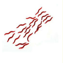 50x Red Earthworm Soft Worm Fishing Lures Bait Hooks Baits Tackle Crankbaits