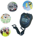 Digital Handheld Sports Stopwatch Stop Watch Timer Alarm Counter Timer Q0W0 L3T8