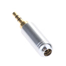 2 Pack 2.5mm Stereo TRRS 3 Pole Male Conductor Connector Replacement for