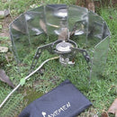 9 Plates Aluminum Portable Foldable Stove Cooker Windshield Winderscreen Wind