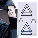 Design Geometry Tattoo Removable Waterproof Stickers DIY Body Art Tatoo Hot .AU