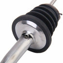 2pcs Stainless Steel Liquor Spirit Pourer with Rubber Stopper