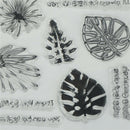 Feather and leaves Scrapbooking Album Card Decor Diary Craft Clear Stamps 3c