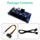 9pin USB Header Male 1 to 4 Female Extension Cable Card USB 2.0 Hub Adapter
