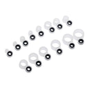 Silicone and Ceramic Fishing Rod Guides Rod Repair Kit DIY Rod Tip Eye Rings
