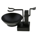 Bathroom Shaving Holder Rack Stand +Soap Bowl For Safety Razor Brushes Alloy