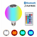 12W RGB+White E27 Smart LED Light Bulb Color Bluetooth Music Speaker Lamp+R W9R3