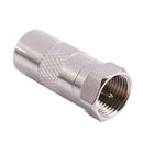 Straight F Male to PAL Female Jack RF Coaxial Connector (Pack of 2)