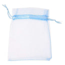 60 Organza Drawstring Jewelry Gift Bag Pouch Light Blue HOT P8J3