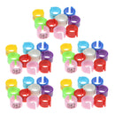 50x Birds Foot Rings Parrot Leg Bands Pigeons Identification Opening Foot Ring