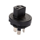 Wa-0180 Australia 3 Pole Male IEC 320 C13 Female Ac Power Adapter, Saa To C C1J6