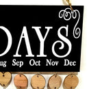 Wooden Calendar Family Decorative Listing Birthday Reminder Home Decoration