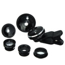 Universal Phone Camera Lens Kit Set 8 In 1 Fisheye / Wide Angle / Macro Clip On