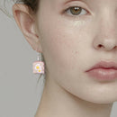 Cute Eggs on Toast Earrings Drop Earrings Ear Hook Drop Dangle Women Jewelry