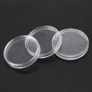 10 pcs Small round transparent plastic coin capsules box 30mm