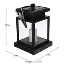Solar Powered Candle Light LED Camping Garden Yard Outdoor Hanging Lantern Lamp