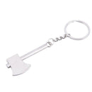 Funny Silvery Hatchet Pendant Aluminum alloy Keychain Key Ring I4L4