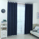 Modern Blackout Window Curtains for Living Room Bedroom Stars Curtain Door
