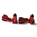 4* Universal Car SUV Wheel Tire Valve Stem Red Rocket Anti-dust Stem Caps Cover