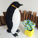 Penguin Animal Statue Artificial Feathered Home Garden Decor Ornaments S