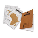 Journal Diary Notebooks Scratch World Map Travelogue Travel Log Notebooks