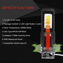 2Pcs H3 High Power CSP-6 LED 6500K White Fog Driving Light Bulbs Practical N7P9