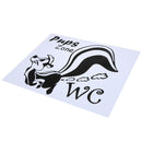 Pups Zone Toilet Cartoon Wall Stickers Removable DIY Door Wall Poster A