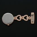 Ladies Heart Steel Crystal Nurse Doctor Paramedic Tunic Brooch Quartz FOB P Y1I4