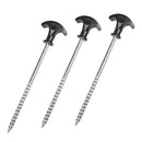 12pcs Tent Pegs Stable Outdoor Camping With Thread Beach Easy Install Ground Pin