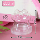 200ML cat claw jar DIY Clay Printing Craft Storage Containers Organizer Box BX