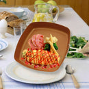 Non-Stick Copper Frying Pan With Ceramic Coating And Induction Cooking,Oven K8E5