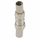 3 x F TO F CONNECTORS, JOINERS, COUPLERS FOR MALE F PLUG + PLUGS X3 C2I9